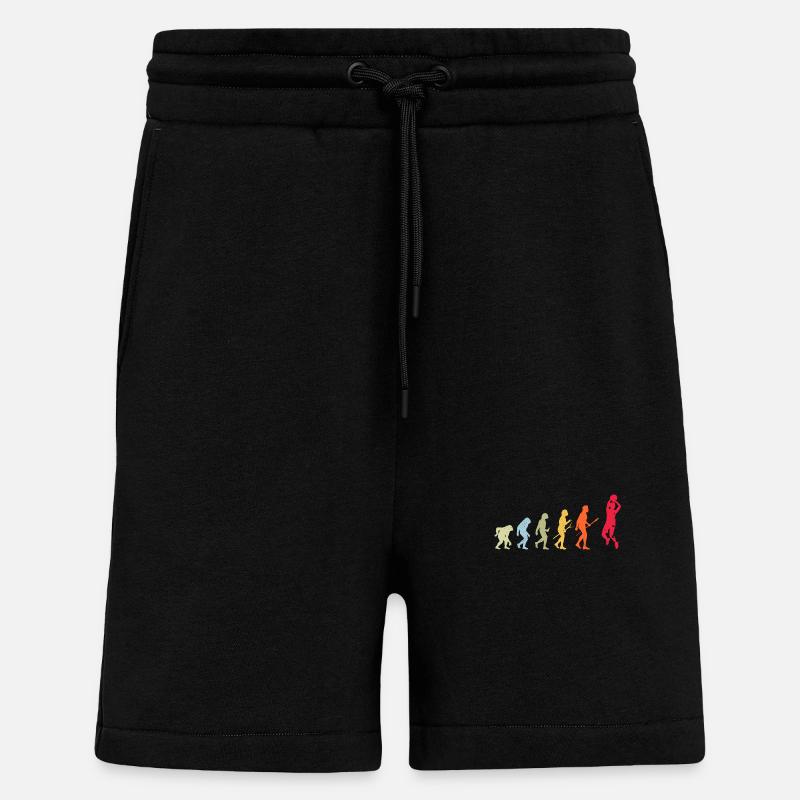 Basketball Basketballer Evolution - Shorts - made by SPREAD - SOLID BLACK