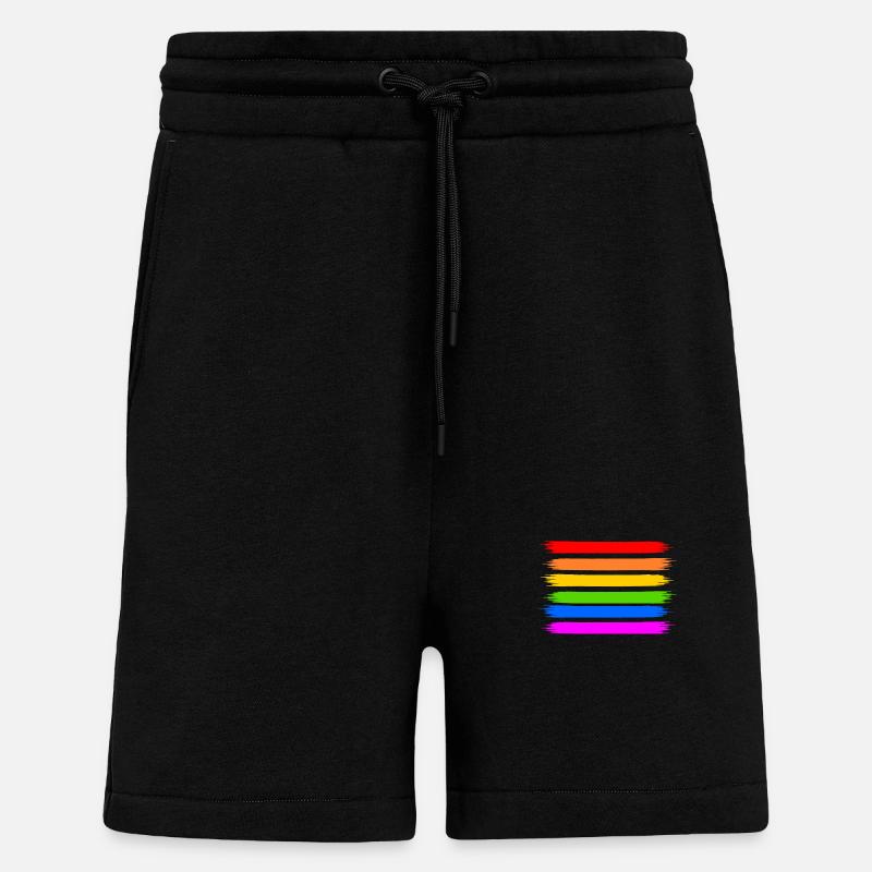 Lgbt - Short bio décontracté fabriqué en UE - SOLID BLACK