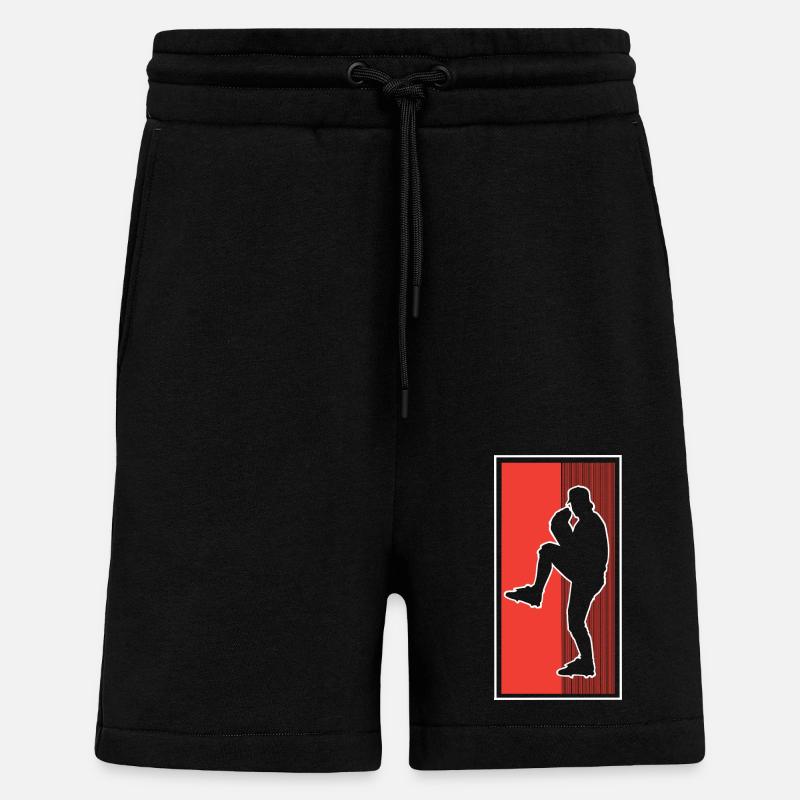Base-ball - Short bio décontracté fabriqué en UE - SOLID BLACK