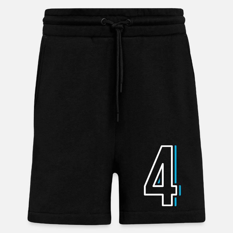 Nummer 4 - Vier - Shorts - made by SPREAD - SOLID BLACK