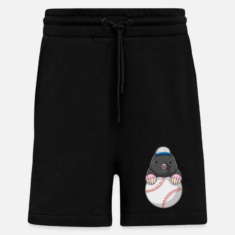 Mole Cap Baseball - Short bio décontracté fabriqué en UE - SOLID BLACK
