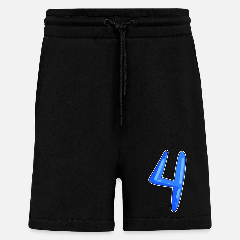 4 - Short bio décontracté fabriqué en UE - SOLID BLACK
