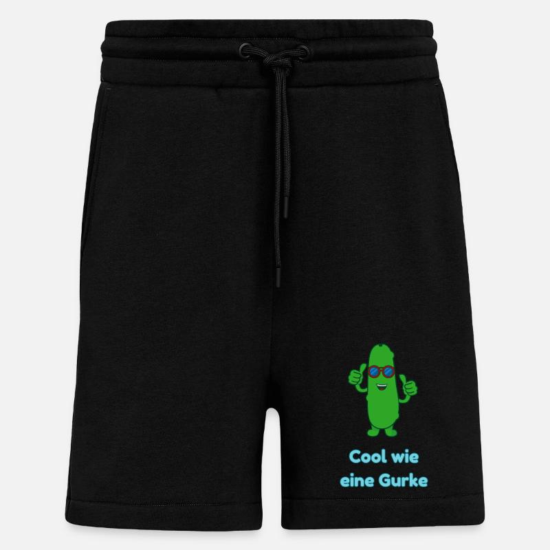 Cool wie eine Gurke - Shorts - made by SPREAD - SOLID BLACK