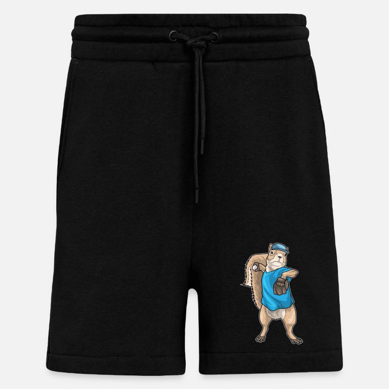 Gant de baseball Squirrel - Short bio décontracté fabriqué en UE - SOLID BLACK