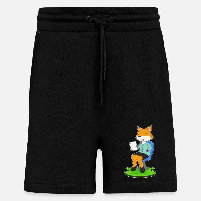 Note du secrétaire Fox - Short bio décontracté fabriqué en UE - SOLID BLACK