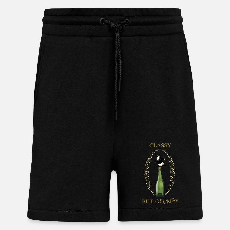 Classy Clumsy Pinguin - Shorts - made by SPREAD - SOLID BLACK