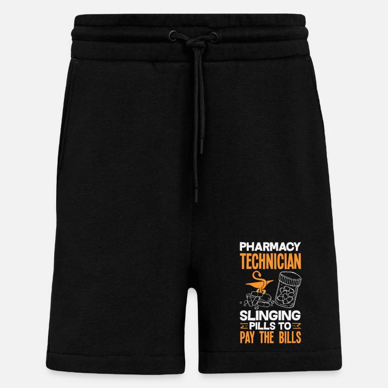 Pharmacist Pharmaceutical Technical - Shorts - made by SPREAD - SOLID BLACK