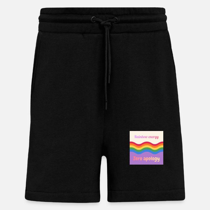 Rainbow Energy - Shorts - made by SPREAD - SOLID BLACK