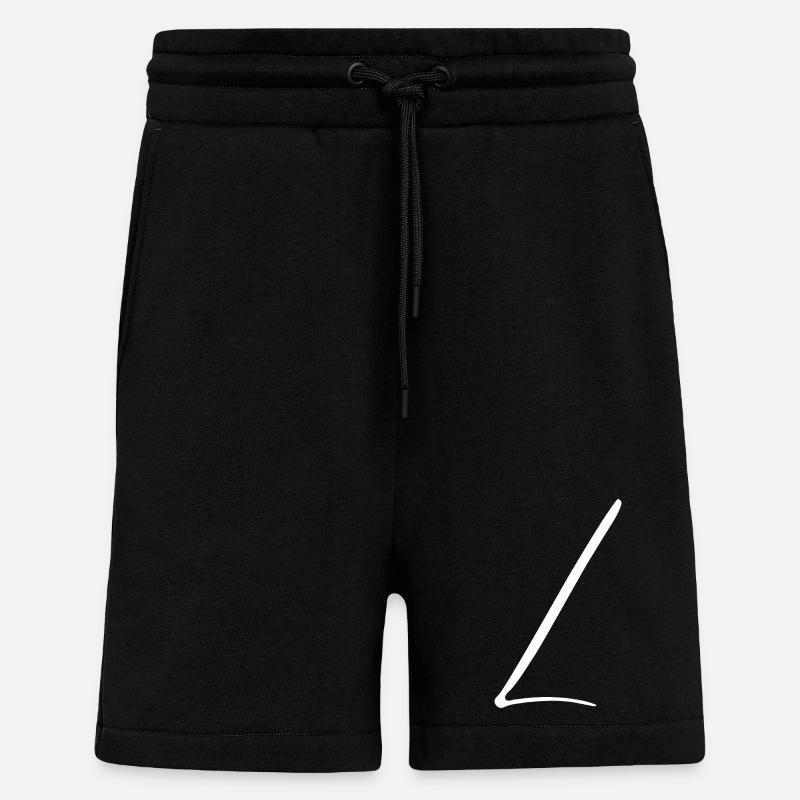 L - Short bio décontracté fabriqué en UE - SOLID BLACK