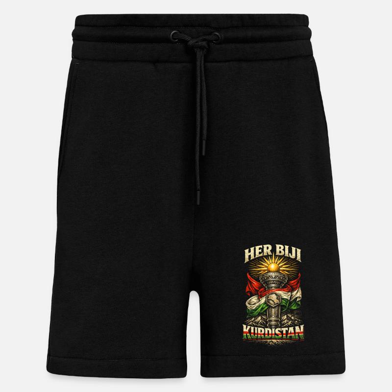 Her Biji Kurdistan Kurde Kurden - Shorts - made by SPREAD - SOLID BLACK