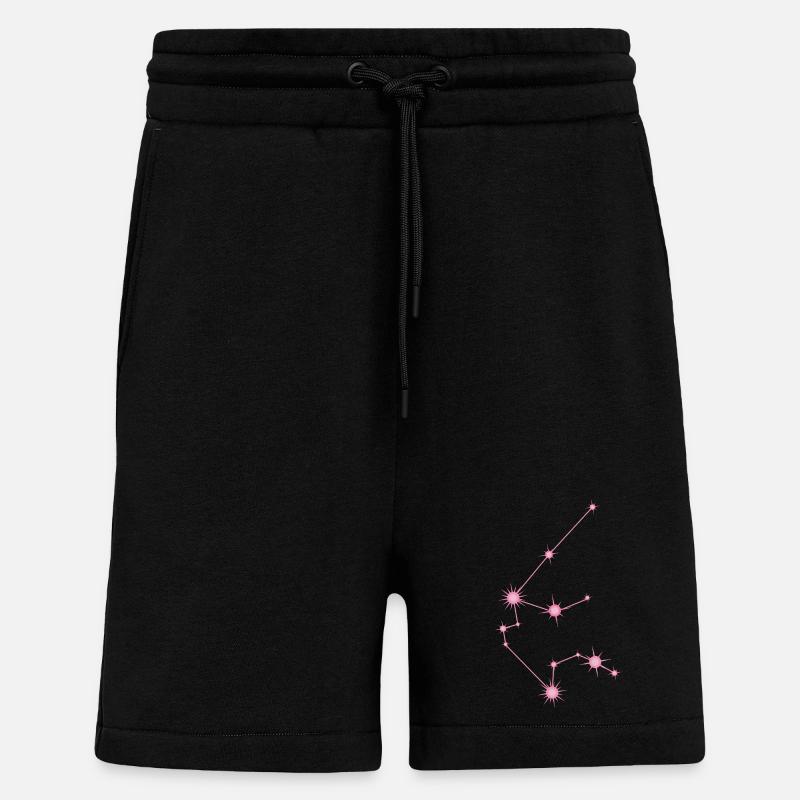 Wassermann-Stern Sternbild Sternzeichen Pastellrosa - Shorts - made by SPREAD - SOLID BLACK