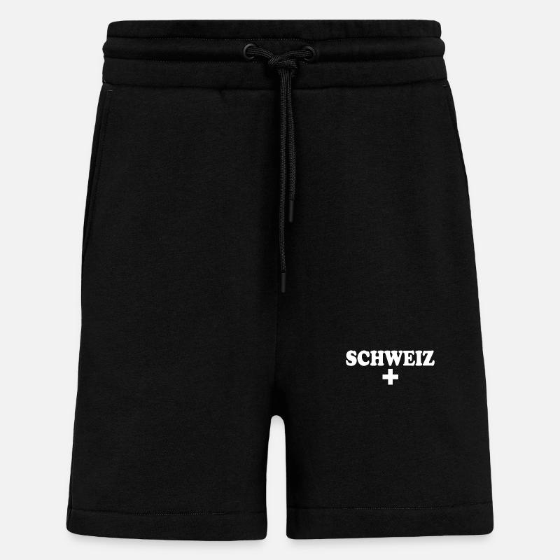 suisse - Short bio décontracté fabriqué en UE - SOLID BLACK