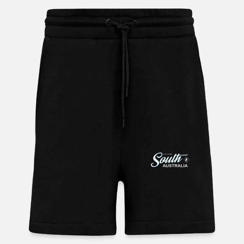 EXPLORE SOUTH AUSTRALIA - Shorts - made by SPREAD - SOLID BLACK