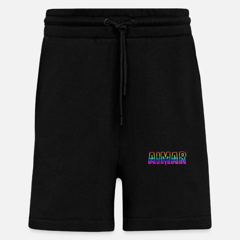 Aimar RS Arc-en-ciel - Short bio décontracté fabriqué en UE - SOLID BLACK