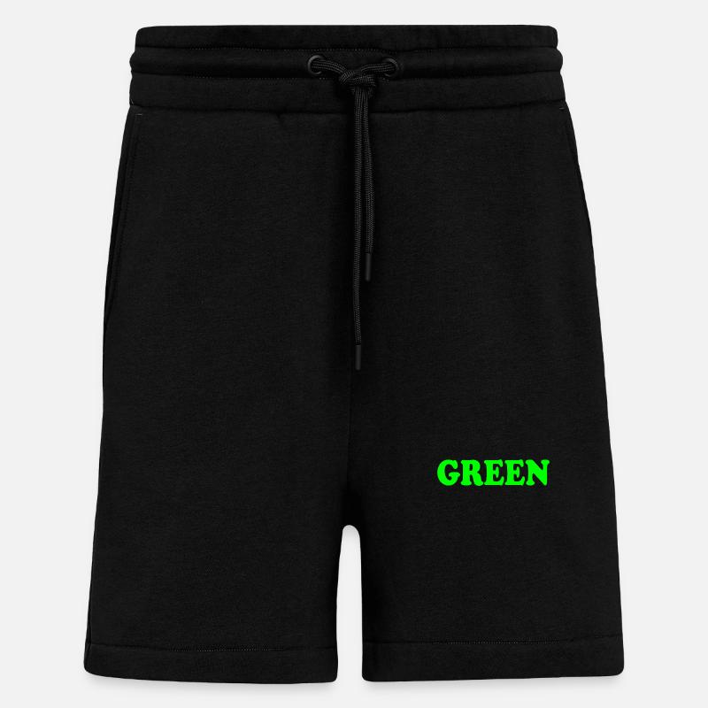 Green - Shorts - made by SPREAD - SOLID BLACK