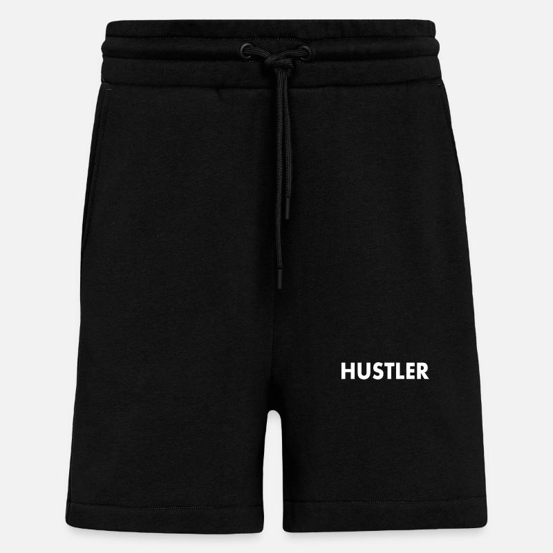 Hustler - Short bio décontracté fabriqué en UE - SOLID BLACK