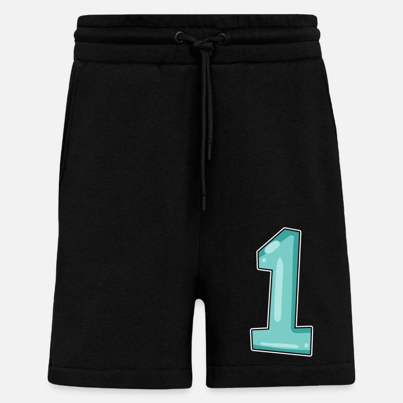 1 - Short bio décontracté fabriqué en UE - SOLID BLACK
