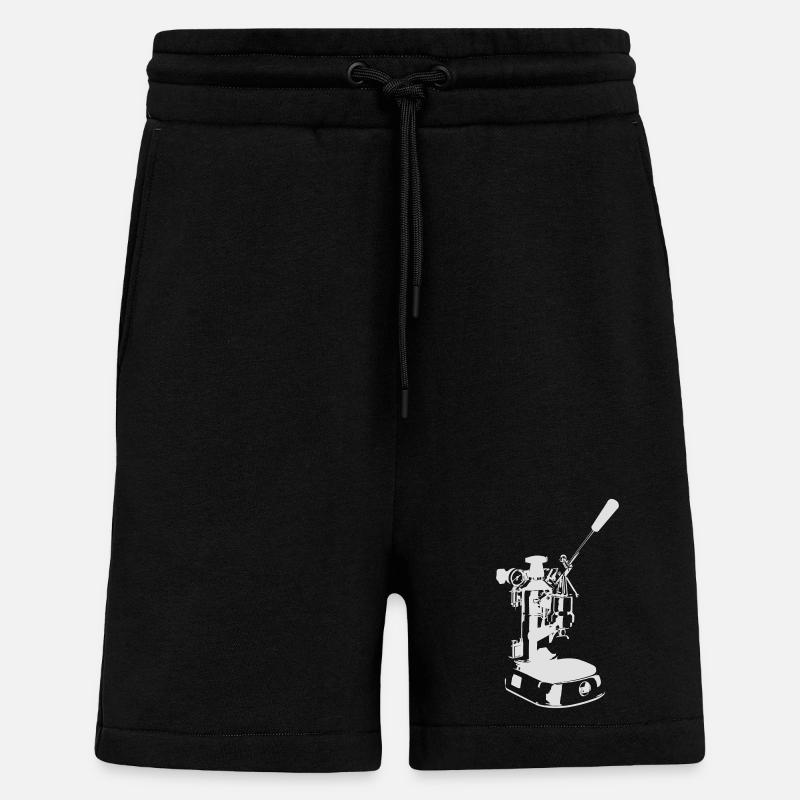 Machine solo - Blanc - Short bio décontracté fabriqué en UE - SOLID BLACK