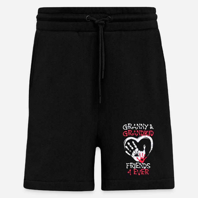 Enkelkind Großmutter Oma Lieblingsoma Statement - Shorts - made by SPREAD - SOLID BLACK