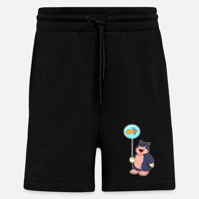 Ballon Mole Hammer - Short bio décontracté fabriqué en UE - SOLID BLACK