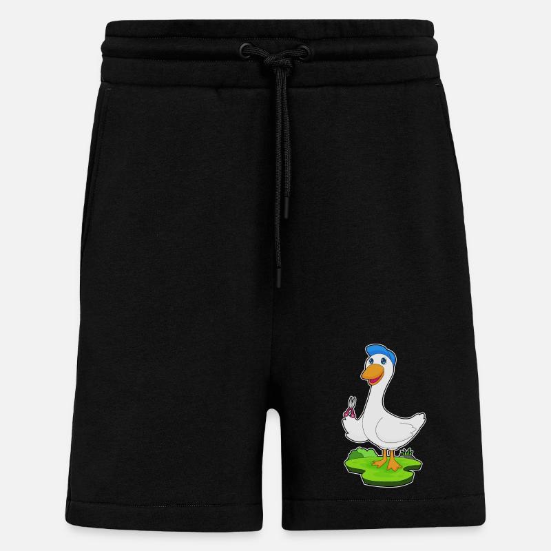 Ente Friseur Schere - Shorts - made by SPREAD - SOLID BLACK