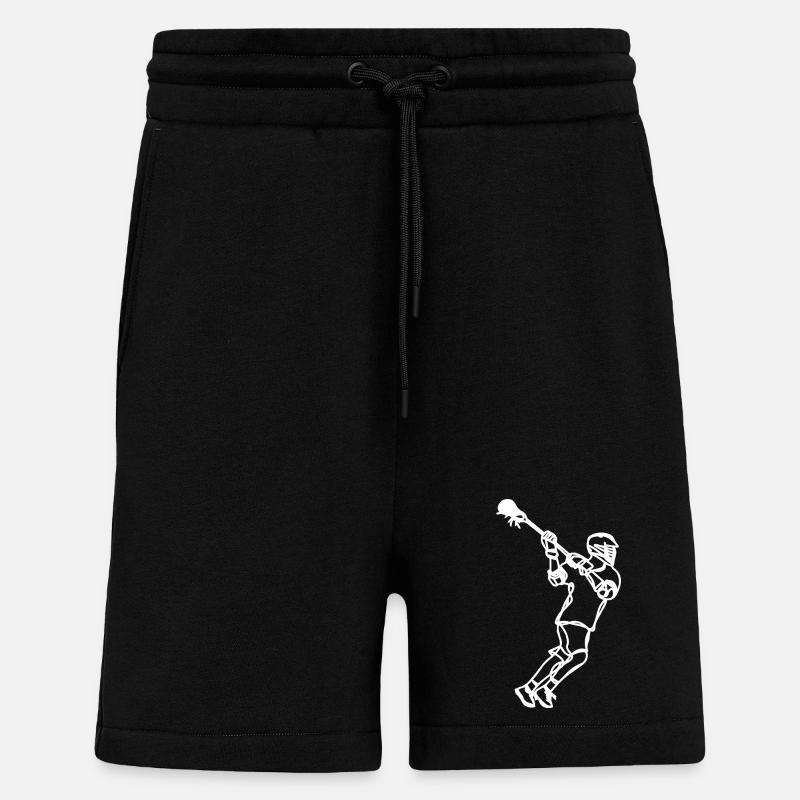 Lacrosse Professional Drawing - Shorts - made by SPREAD - SOLID BLACK
