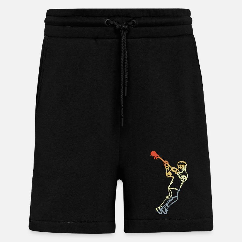 Joueur de crosse rétro - Short bio décontracté fabriqué en UE - SOLID BLACK