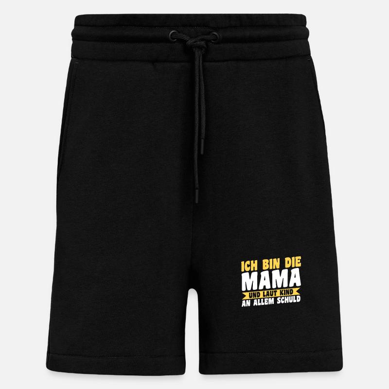 Mutter Team Mama - Shorts - made by SPREAD - SOLID BLACK