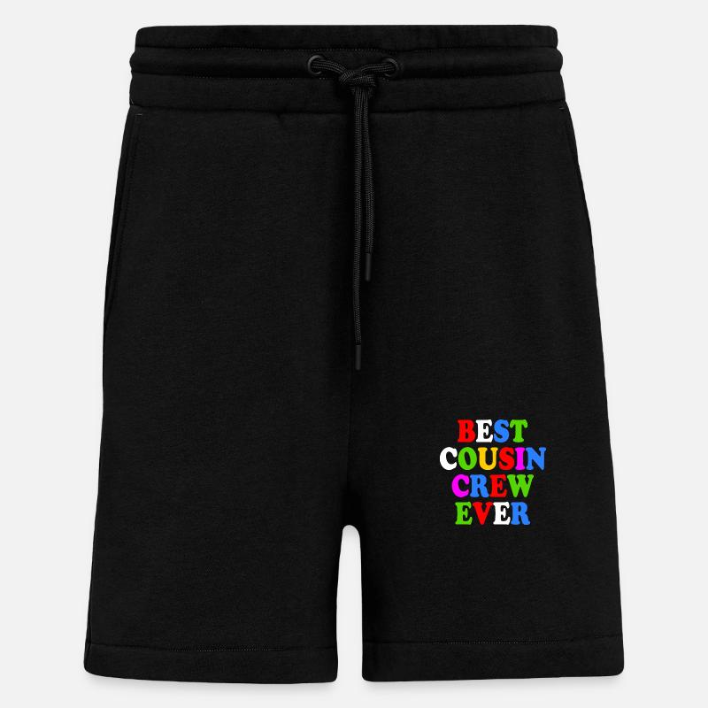 Best cousin crew ever - Short bio décontracté fabriqué en UE - SOLID BLACK