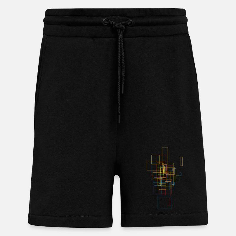 Sci-Fi Muster / abstrakt - Shorts - made by SPREAD - SOLID BLACK
