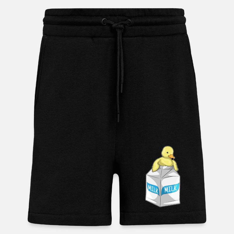 Duck Milk - Shorts - made by SPREAD - SOLID BLACK