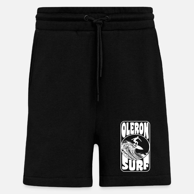OLERON - Short bio décontracté fabriqué en UE - SOLID BLACK