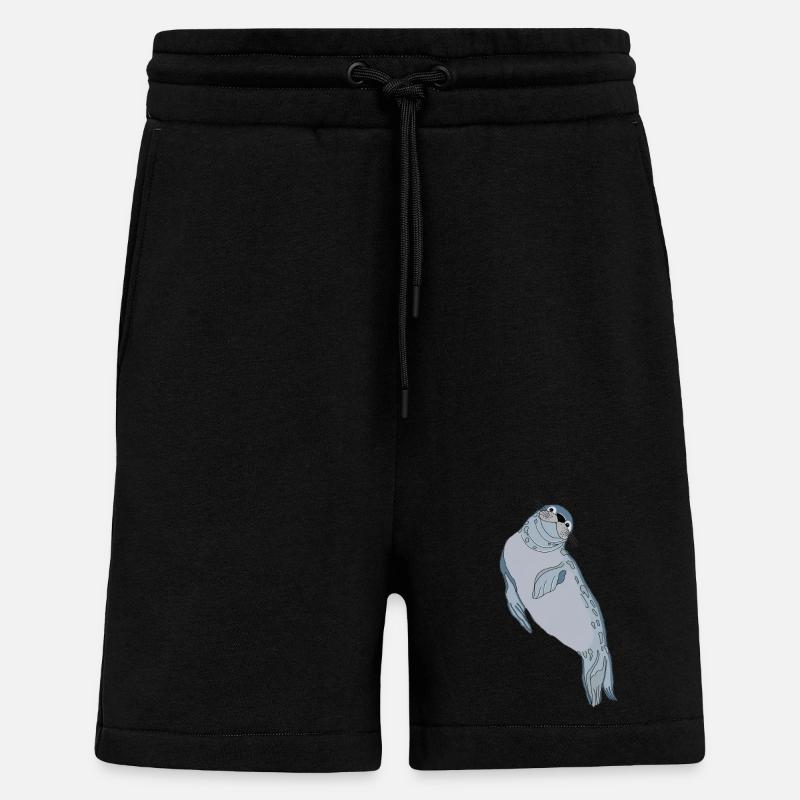 Seal seal - Shorts - made by SPREAD - SOLID BLACK