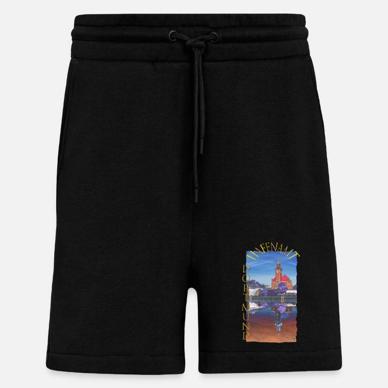Historisches Dortmunder Hafenamt - Shorts - made by SPREAD - SOLID BLACK