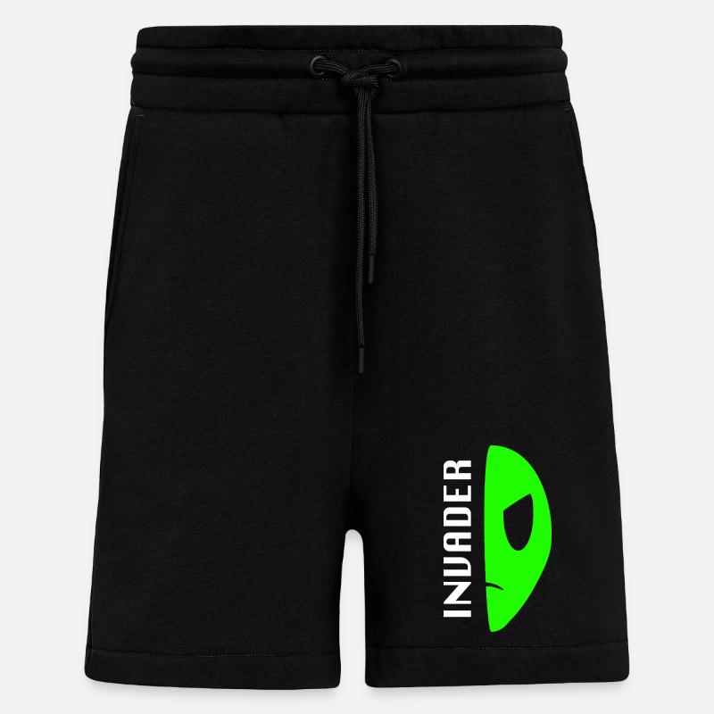 invader - Shorts - made by SPREAD - SOLID BLACK