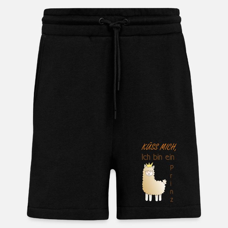 Küss mich, ich bin ein Prinz! - Shorts - made by SPREAD - SOLID BLACK