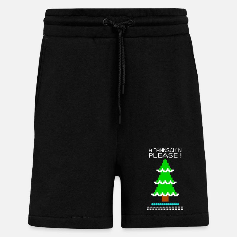 S’il vous plaît - Short bio décontracté fabriqué en UE - SOLID BLACK