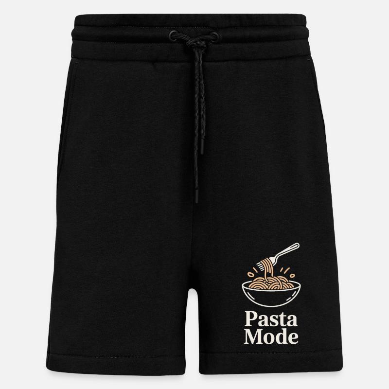 Pasta Mode - Shorts - made by SPREAD - SOLID BLACK