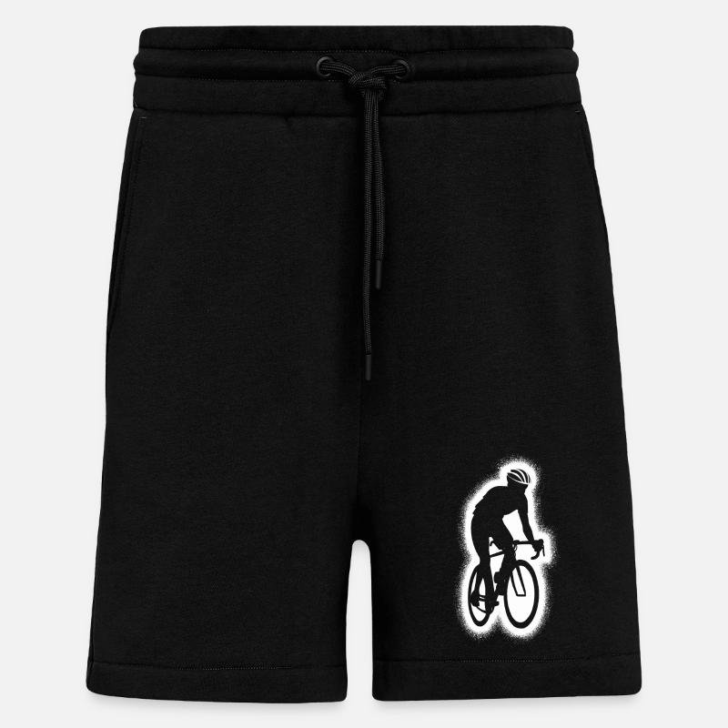 Vélo de route Vélo de route - Short bio décontracté fabriqué en UE - SOLID BLACK