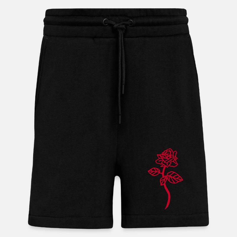 Die rote Rose - Shorts - made by SPREAD - SOLID BLACK