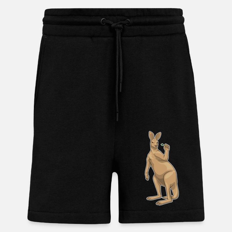Fléchette kangourou Fléchette - Short bio décontracté fabriqué en UE - SOLID BLACK