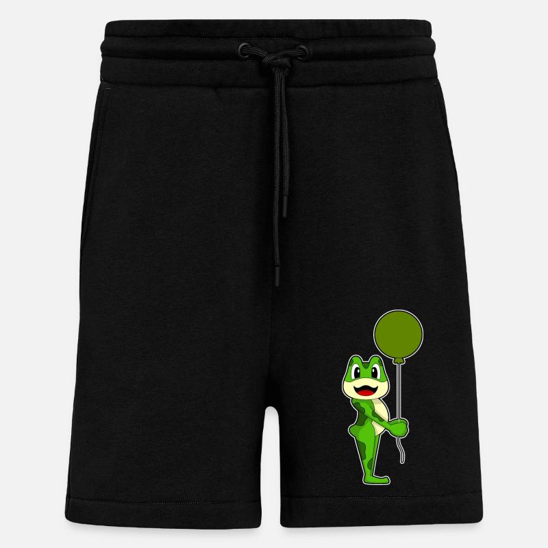 Frog Balloon - Shorts - made by SPREAD - SOLID BLACK