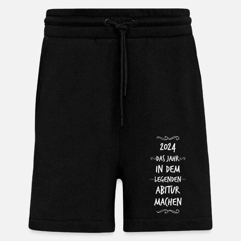 ABITUR Abi - Short bio décontracté fabriqué en UE - SOLID BLACK