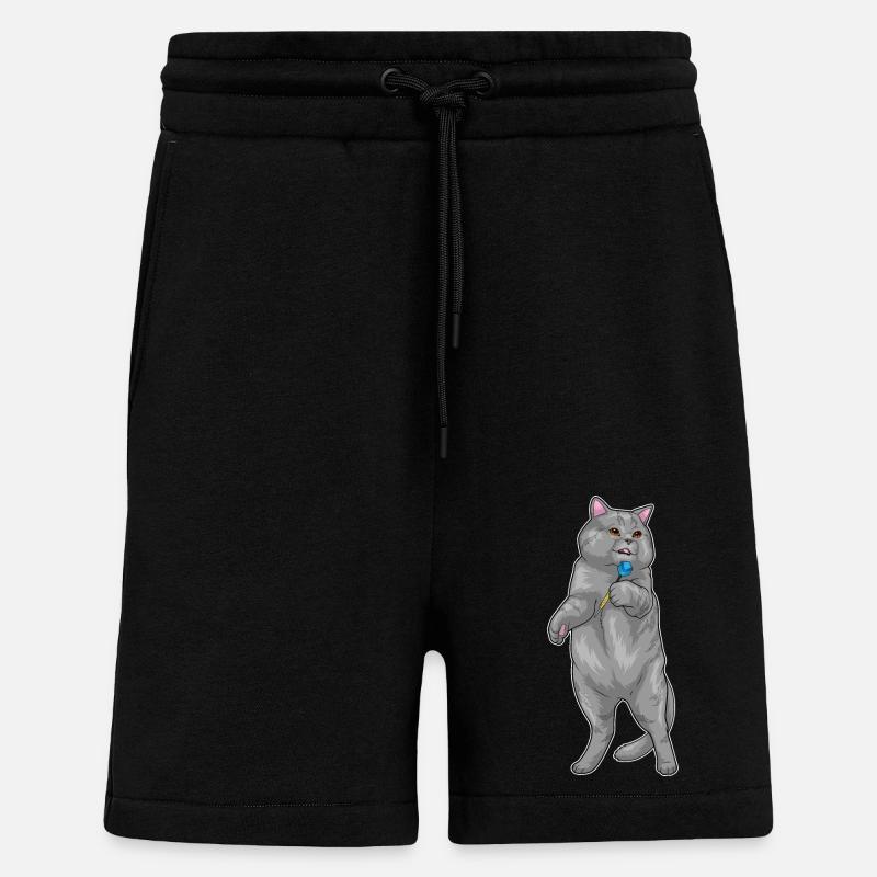 Cat Dart Dart - Short bio décontracté fabriqué en UE - SOLID BLACK