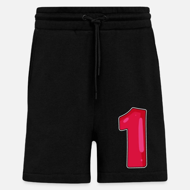 Numéro 1 - Short bio décontracté fabriqué en UE - SOLID BLACK