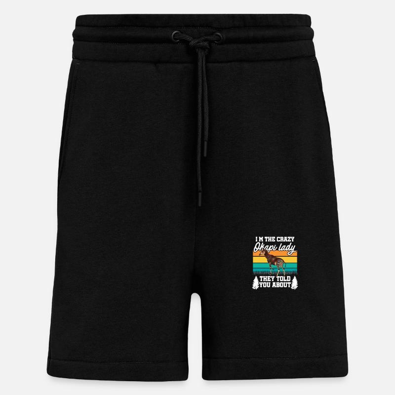 Pure Okapi nature - Shorts - made by SPREAD - SOLID BLACK