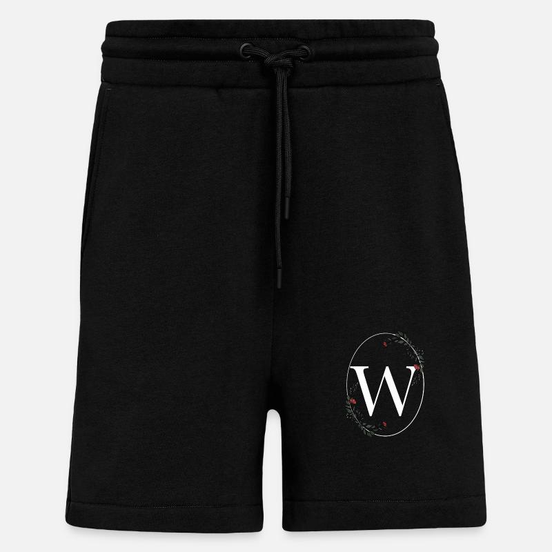 Buchstabe W - Shorts - made by SPREAD - SOLID BLACK