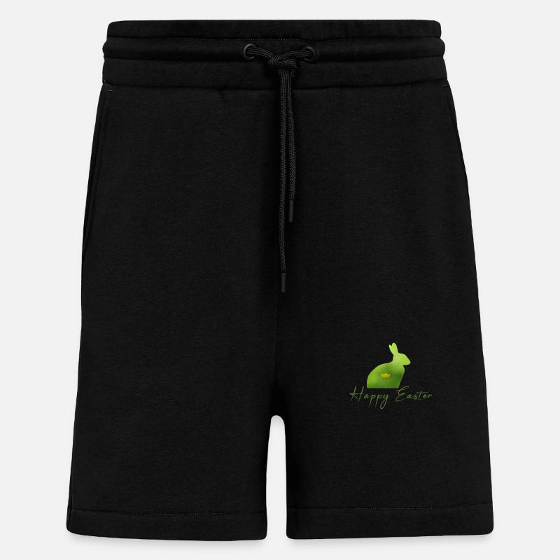 Happy Easter rabbit - Shorts - made by SPREAD - SOLID BLACK