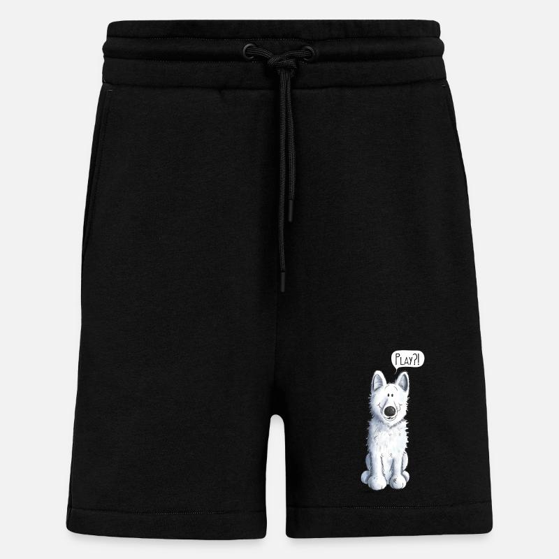 Schweizer Schäferhund Play - Shorts - made by SPREAD - SOLID BLACK