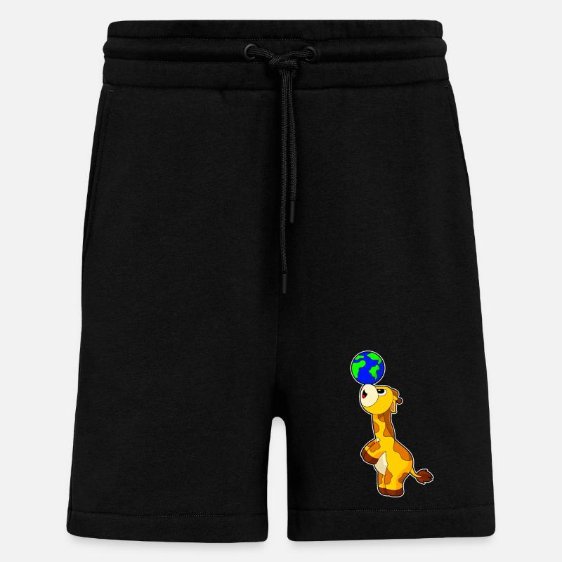 Giraffe Erde - Shorts - made by SPREAD - SOLID BLACK
